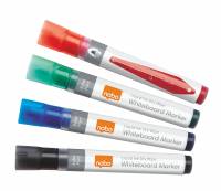 Nobo whiteboard marker LiquidInk rund 3mm, 4 farver