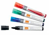 Nobo whiteboard marker LiquidInk skrå 4mm, 4 farver