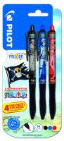 PILOT Frixion Ball Plus One Piece 0,7 3 stk forskellige farver