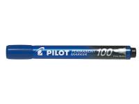 Pilot Marker Permanent 100 rund blå
