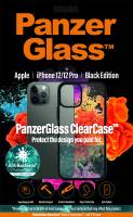 PanzerGlass klart cover til iPhone 12/12 Pro (AB) sort ramme