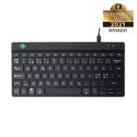 R-Go Compact Break tastatur med ergonomiske funktioner, sort