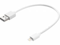 Sandberg USB-A til Lightning, 0,2 meter hvid