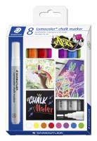 Lumocolor Chalkmarker 2,4mm, pakke med 8 farver