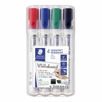 Staedtler whiteboard marker Lumocolor skrå 2-5mm, sæt med 4 penne