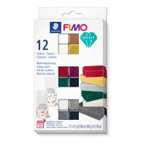 Fimo Soft Effect modeller 12 farver a 25g