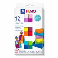 Fimo Soft Brilliant modeller 12 farver a 25g