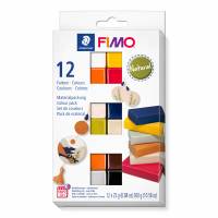 Fimo Soft Natural modeller 12 farver 25g