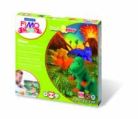Fimo Kids Dinosaur modeller 4 farver a 42g