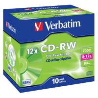 Verbatim CD-RW DataLifePlus,  8-12X  High Speed
