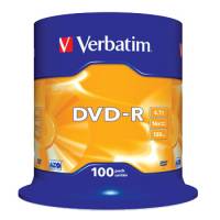 Verbatim DVD-R 16x 4,7GB spindle (100)
