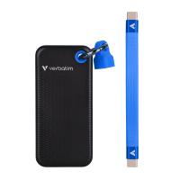 Verbatim USB 3.2 Gen 2 2TB Pocket SSD sort og bl&aring;