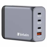 Verbatim GNC-200 GaN oplader 4 Port 200W USB-A/USB-C