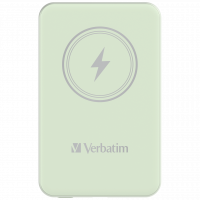 Verbatim power trådløs P5000 MAH UBS-C PD 20W 15W grøn