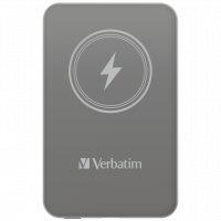 Verbatim Charge ´n´ Go magnetisk trådløs Power Bank 5000, Grå