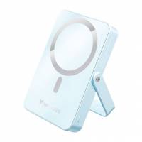 Verbatim magnetisk powerbank med tr&aring;dl&oslash;s opladning i bl&aring;t glas