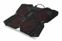 SurFire Bora Gaming Laptop kølepad sort og rød