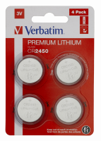 Verbatim Lithium Battery CR2450 3V 4 stk pakning