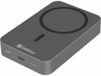 Sandberg mag-safe trådløs Powerbank 10000 aluminium
