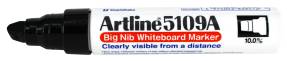 Artiline whiteboardpenne Artline 5109A 10mm BIG skrå spids sort