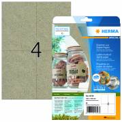 Herma etiket Silphie 105x148mm i kraftpapir, 4 etiketter pr ark, 20 ark, genbrugspapir