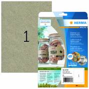 Herma etiket Silphie 210x297mm i kraftpapir, 1 etiket pr ark, 20 ark, genbrugspapir