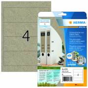 Herma etiket Silphie 192x61mm i kraftpapir, 4 etiketter pr ark, 20 ark, genbrugspapir