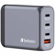 Verbatim GNC-100 GaN oplader 4 Port 100W USB-A/USB-C