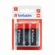 Verbatim Alkaline D/LR20 2 stk pakning