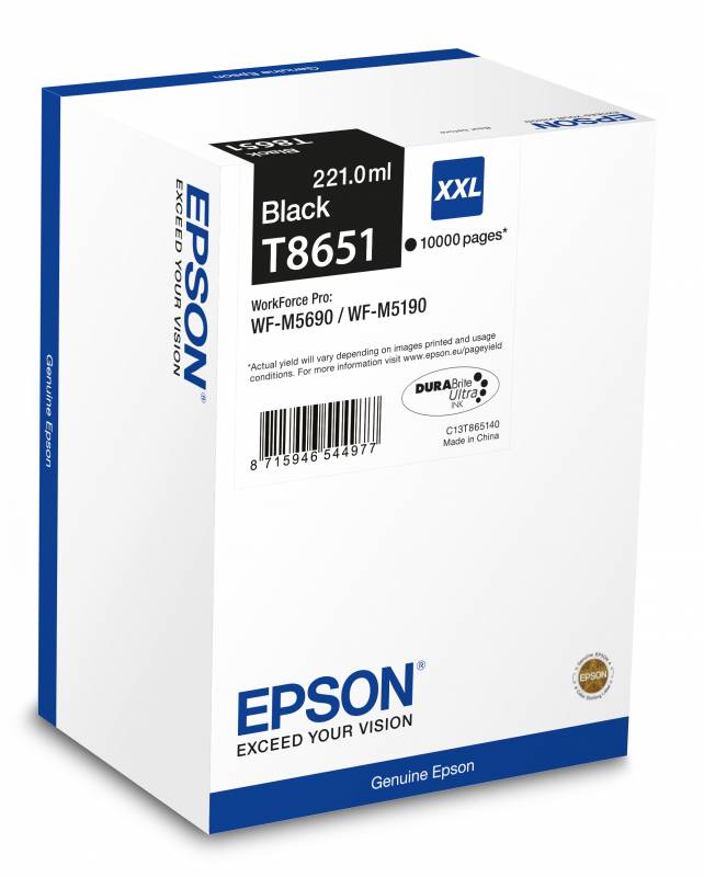 Epson WF-M8690 original blækpatron XXL sort 10k