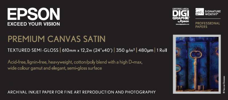 Epson 24'' Premium Canvas Satin Roll 350g 12,2m