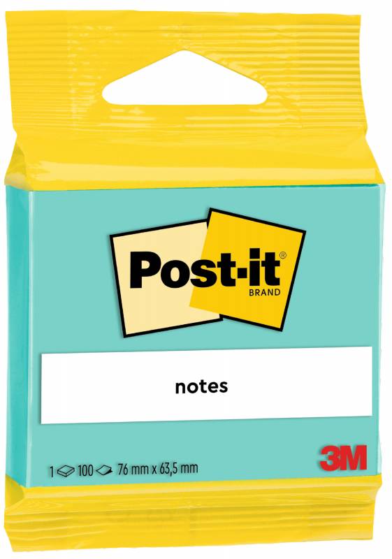 3M Post-it 63,5x76 100 ark pr blok grøn