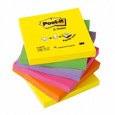 Post-it Z-Notes 76x76 neon rainbow
