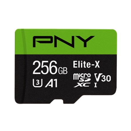 PNY Elite-X Micro SDXC 4K 256GB Class 10 w/adapter