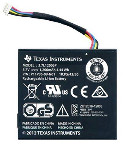Texas TI  genopladeligt batteri med kabel