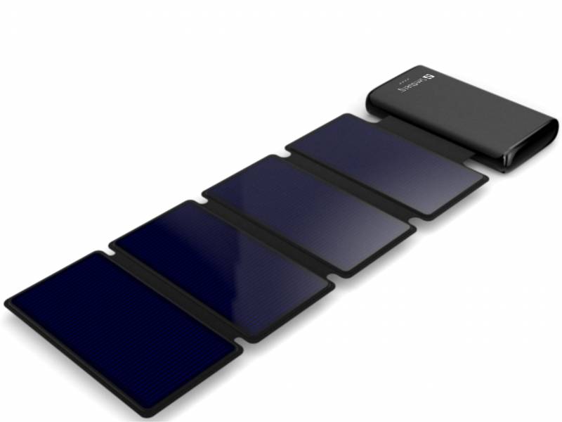 Sandberg 25.000 mAh Solar 4-Panel Powerbank, sort