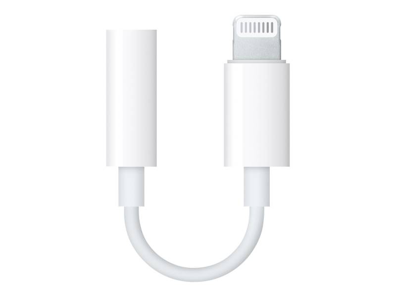 Apple Lightning to 3.5 mm Headphone Adapter, hvid