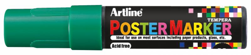Artline Poster Marker med 12mm rund spids grøn