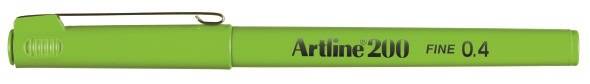 Artline fineliner 200 Fine 0.4 limegrøn