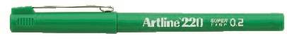 Artline fineliner 220 SF 0.2 grøn