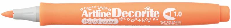 Artline Decorite fiberpen med rund 1.0mm spids pastel orange