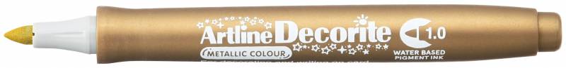 Artline Decorite fiberpen med rund 1.0mm spids guld