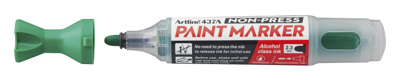 Artline Non-press paint marker 437A rund spids 2,3mm grøn