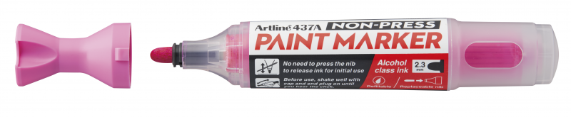 Artline Non-press paint marker 437A rund spids 2,3mm pink