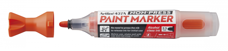 Artline Non-press paint marker 437A rund spids 2,3mm orange