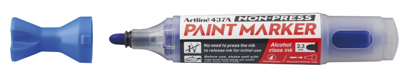 Artline Non-press paint marker 437A rund spids 2,3mm blå