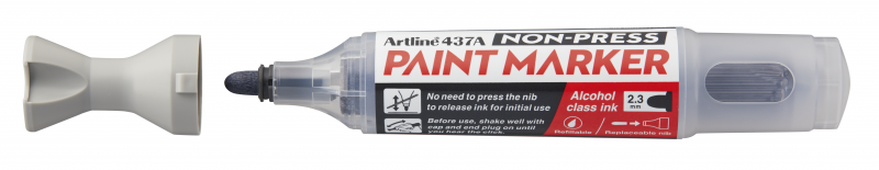 Artline Non-press paint marker 437A rund spids 2,3mm grå