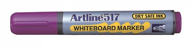 Artline 517 whiteboardmarker med 3mm rund spids lilla