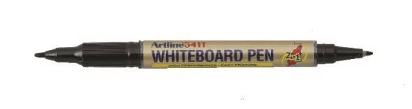 Artline whiteboard marker 541T 2i1 spidsbredde sort