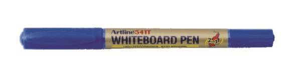 Artline whiteboard marker 541T 2i1 spidsbredde blå